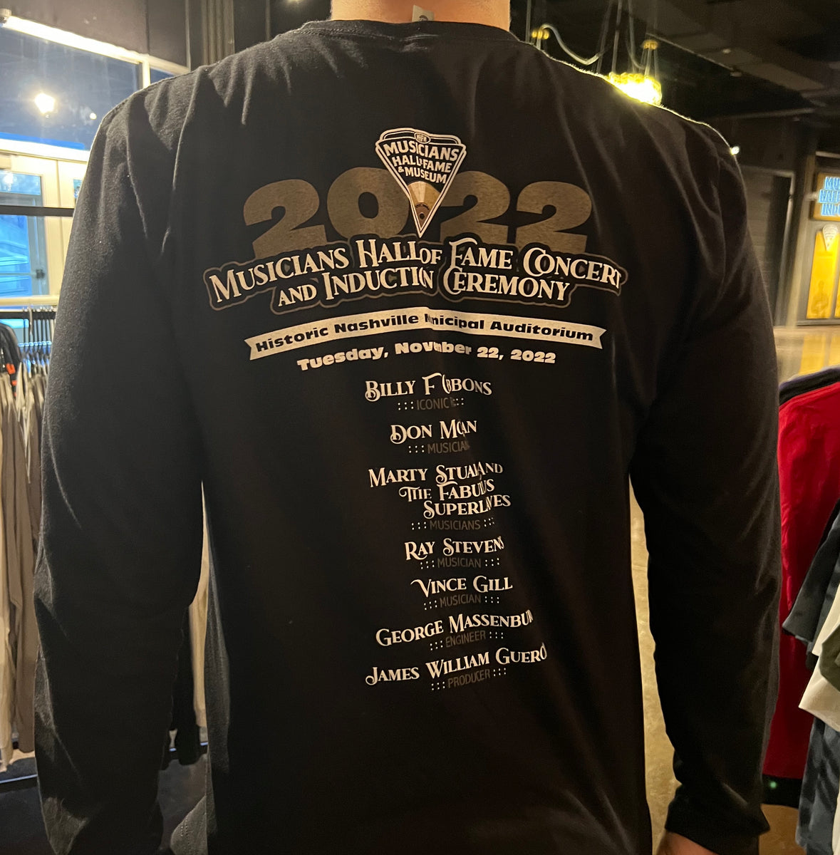 Hall Of Fame, Shirts