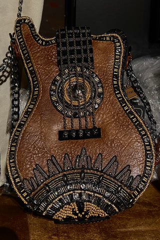 Open Mic Beaded Crossbody Guitar