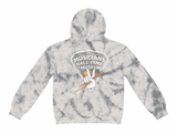 Grey Tie-Dye Peace Drum Hoodie