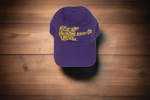Musicians Hall of Fame Guitar Hat- Purple